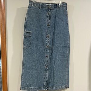 Cherokee Blue Denim Skirt - 12